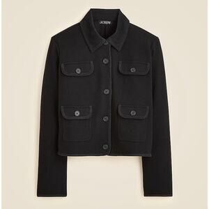 J. Crew Knit jacket in wool blend Black NWT size Medium